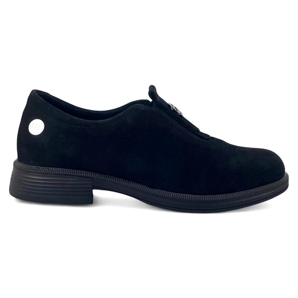 Mammamia 800 25KA Kadın Günlük Ayakkabı Siyah Nubuk - Resim 2