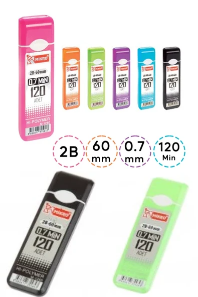 120 li uç 0,7 mm (2 paket) 60 mm  mikro ürün görseli 1