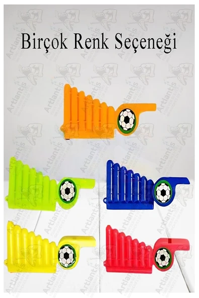 Mızıka Düdük 20 Adet Plastik Mızıka Plastik Düdük Nostalji Mızıka Oyuncak Karne Sınıf Çocuk Hediye - Resim 4