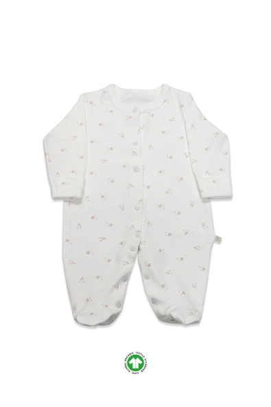 Bistyle Grow İn Love Bebe Tulum 15103 Pembe Ekru