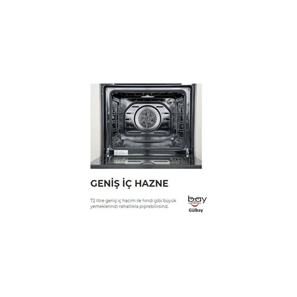 Silverline 3'lü Beyaz Cam Ankastre Set (3490 Oslo 60 BEYAZ+CS5335W01+BO6502W02) - Resim 6