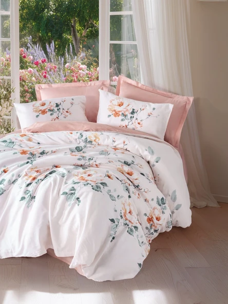 Verna Pudra Saten Nev Takımı Çift Kişilik ürün görseli