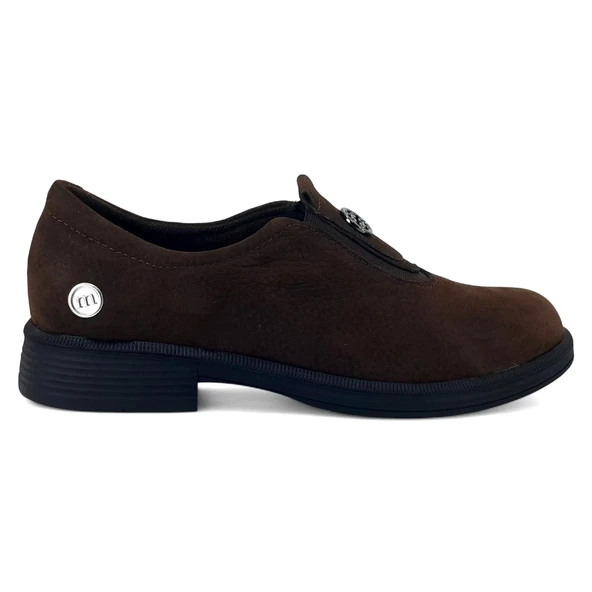 Mammamia 800 25KA Kadın Günlük Ayakkabı Kahverengi Nubuk - Resim 2