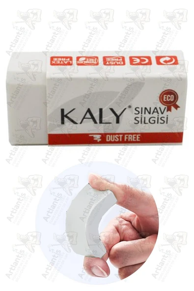 Sınav Silgisi Beyaz Silgi Orta Boy 3 Adet Silka Kaly Yumuşak Sınav Silgisi Ufalanmayan Okul Büro - 3