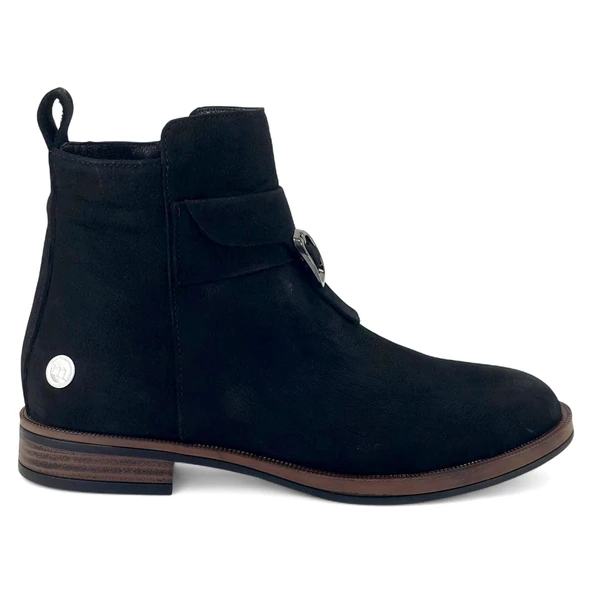 Mammamia 8305 25KB Kadın Günlük Bot Siyah Nubuk - Resim 2