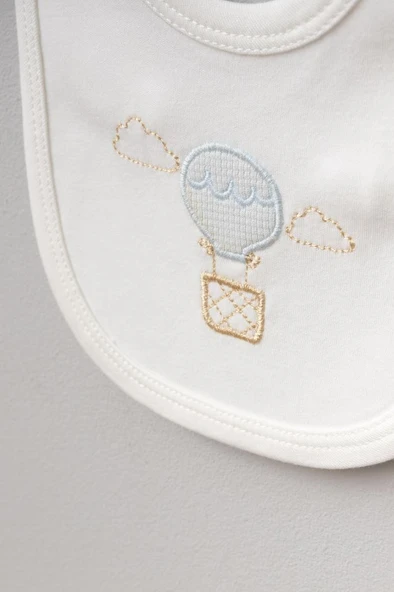 Bebitof %100 Pamuk Balonlu Tavşan Desenli 5 Parça Yenidoğan Hastane Çıkışı Zıbın Seti BBTF.MV.20119.01 - Resim 3