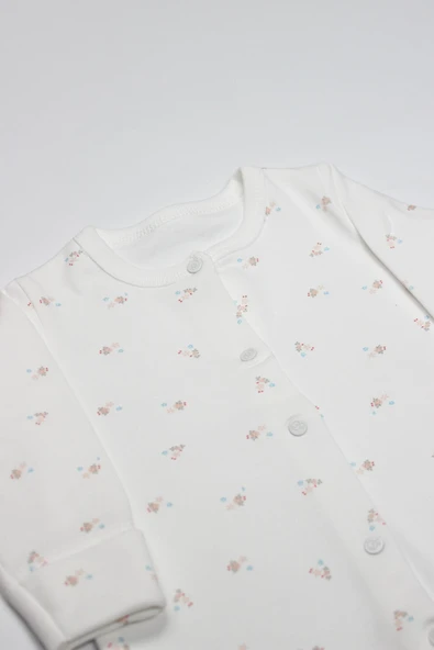 Bistyle Grow İn Love Bebe Tulum 15103 Pembe Ekru - 2