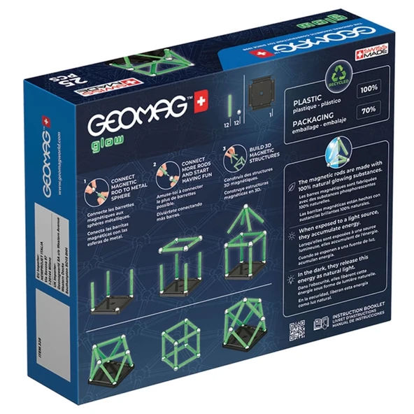 Çocuk Geomag Glow Manyetik Zeka Oyunu 25 Parça - Resim 4