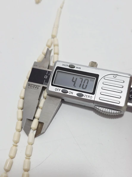Kesme Fildişi Tesbih 9,11 Gram - Koleksiyonluk Fil Dişi Tespih - Resim 6