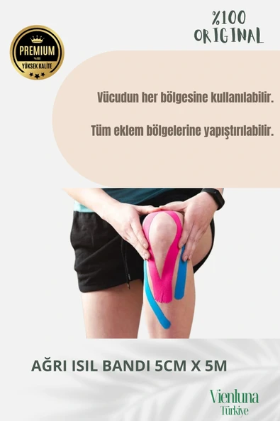 Birinci Sınıf Büyük Boy Rahatlatıcı Hızlı Etki Kas Gevşetici Esnek Eklem Omuz 5x5 Ağrı IsıI Bandı - Resim 2