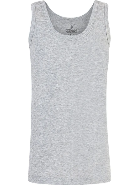 Özkan 0801 3'lü Paket Erkek Çocuk %100 Pamuklu Ribana Esnek Rahat Kalın Askılı Atlet - Resim 2