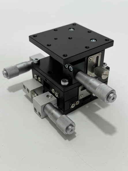 LD60-LM 3 Eksenli Hassas Pozisyonlama Manuel Ayar Platformu - Resim 4