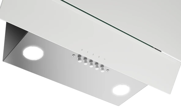 Altus ALA 510 W 60 cm Beyaz Cam Duvar Tipi Ankastre Davlumbaz - Resim 3