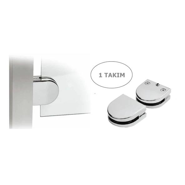 Osena Cam Tutucu Metal Krom 6-8 mm Ayarlı 1 Takım ürün görseli 1