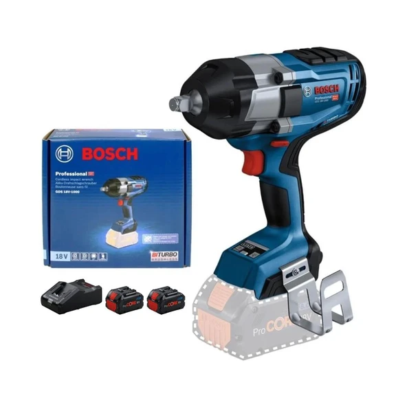 Bosch Profesyonel GDS 18V-1000 Çift Akülü 8 Ah Pcore Darbeli Somun Sıkma Makinesi ürün görseli 1