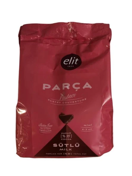 ELİT PASTACI SÜTLÜ PARÇA ÇİKOLATA 1 KG (GLUTENSİZ) ürün görseli
