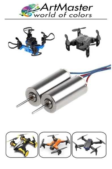 Mini Drone Motoru 5 Adet Çekirdeksiz Yüksek Hızlı Güçlü Deney Dc Dron Motoru Uçak Mini Drone Motoru Okul Helikopter - Resim 4