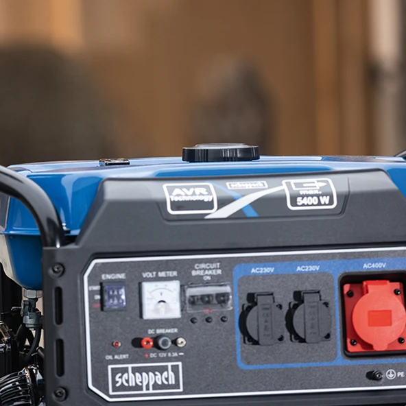 Scheppach SG7100X Benzinli Trifaze Jeneratör 5,5kW - 5906229903 - 2
