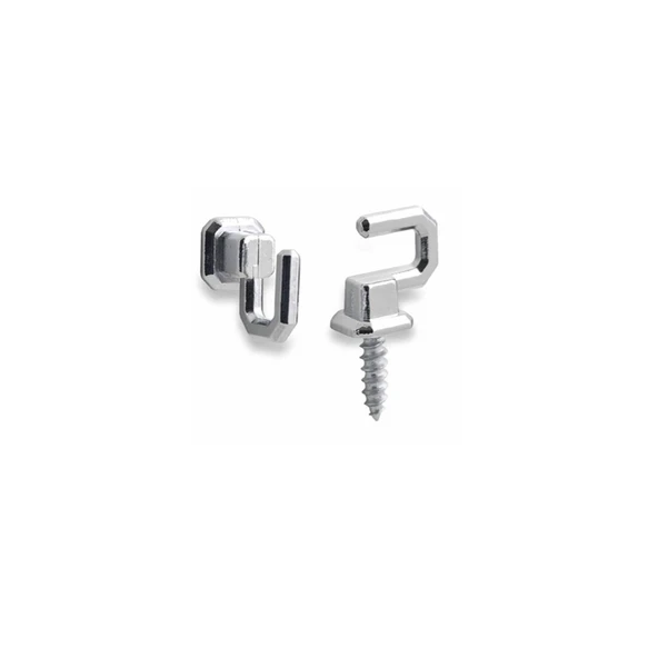 6 Adet Osena Anahtar Askısı Kanca Metal Krom Kod: 4147 - Resim 3