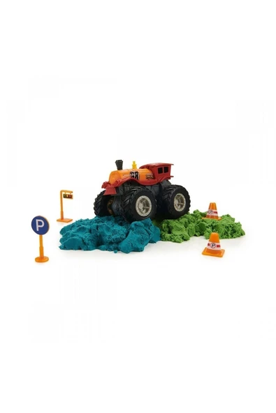 HOTWHEELS MONSTER TRAKS KİNETİK KUM SETİ - Resim 2
