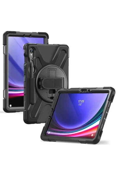 Galaxy Tab S11 (X730/X736) Uyumlu 11" Tam Koruma Sağlayan Defender Silikon Şok Emici Tablet Kılıfı - Resim 7