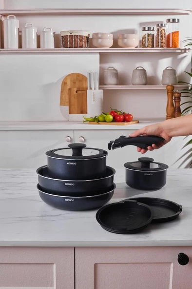 Biodiamond Smart Clip İndüksiyon Tabanlı 9 Parça Tencere Seti - 2