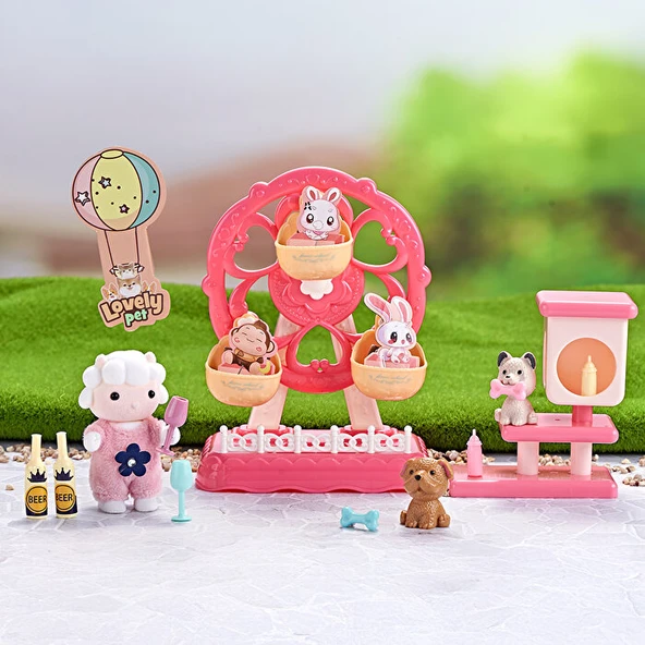 Bay Dreamy Mini Tavşan Dönme Dolap Eğlence Parkı - Resim 3