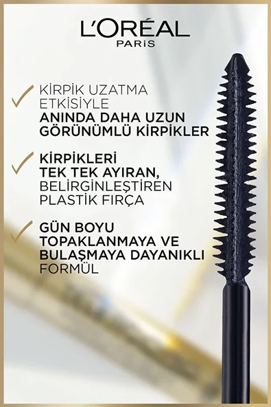 L'Oreal Paris Telescopic Gold Maskara - Siyah - Resim 4