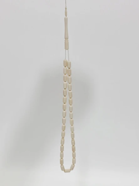 Kesme Fildişi Tesbih 9,11 Gram - Koleksiyonluk Fil Dişi Tespih - Resim 5