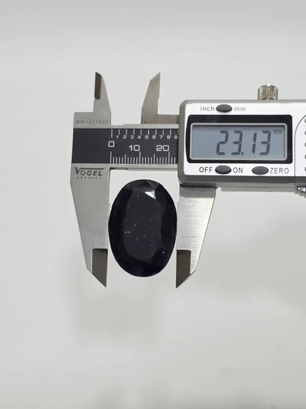 Kabaşon Kesim Doğal Mavi Safir Taşı 63 Karat - Resim 3