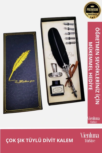 Özel Tasarım Öğretmen Sevgili Eş Manita Arkadaş Sevgililer Doğum Günü Premium Divit Hokka Kalem Seti ürün görseli 1
