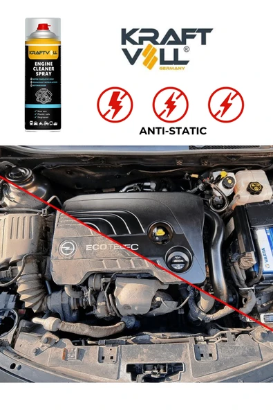 Susuz Motor Temizleme Spreyi Solvent Anti Statik Motor Yıkama 500ML - Resim 2