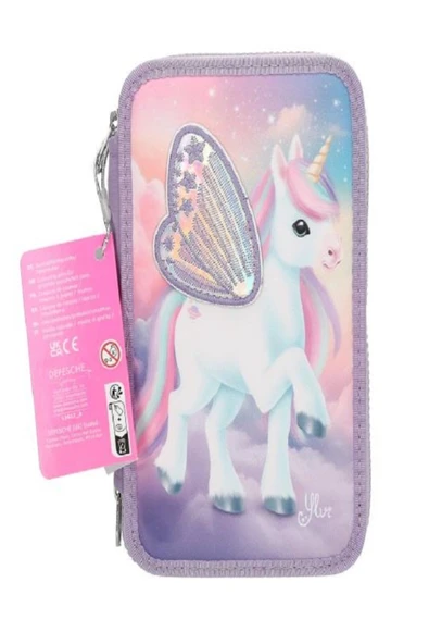 Kız Çocuk Ylvi Kalem Kutusu - Unicorn - Resim 6