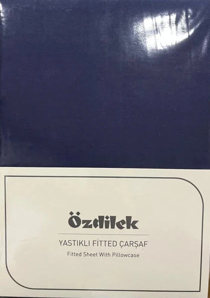 Özdilek Colourist Çift Kişilik Lastikli Çarşaf Takımı 160x200cm İndigo-Lacivert ürün görseli