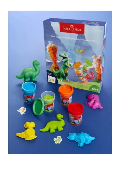 Faber Castell Dino Oyun Hamuru Set ürün görseli