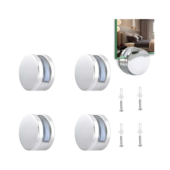 4 Adet Osena Lüx Ayna Tutucu Ortadan Metal Krom Kod : 4111 ürün görseli 1