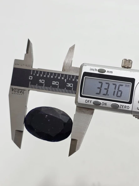 Kabaşon Kesim Doğal Mavi Safir Taşı 63 Karat - Resim 4