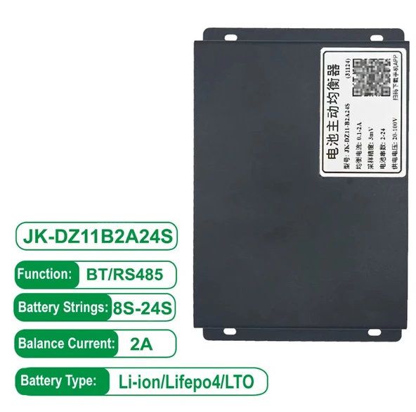 JK-DZ11B2A24S 2S–24S LiFePO4/Li-ion Uyumlu 2A Aktif Batarya Dengeleyici - Resim 2