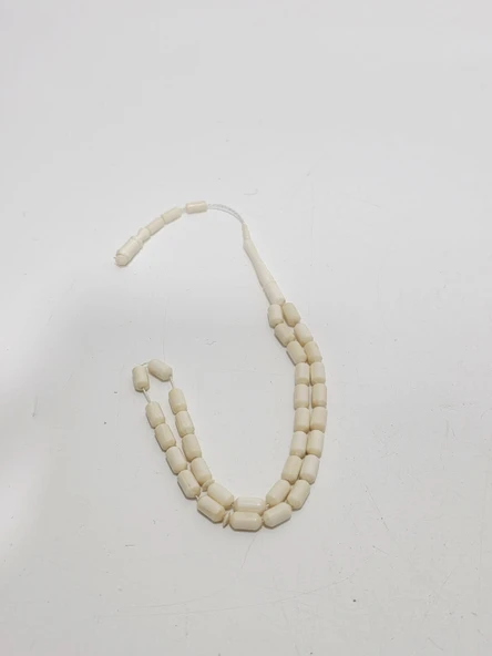 Kesme Fildişi Tesbih 9,11 Gram - Koleksiyonluk Fil Dişi Tespih - Resim 2