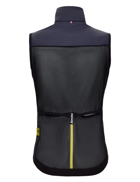 Santini Tour De France Maillot Jaune Özel Seri Erkek Rüzgarlık Yelek MJ54575REDUX - Resim 3