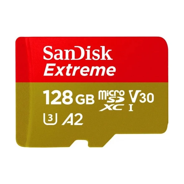 SanDisk Extreme 128 GB microSDXC 190MB/s UHS-I SDSQXAA-128G-GN6MN Hafıza Kartı ürün görseli 1