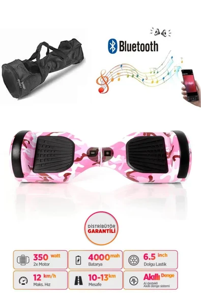 Elektrikli Kaykay Scooter Akıllı Denge Hoverboard + HoverKart + Çanta FULL LEDLİ EXTREM PAKET D05 - Resim 3