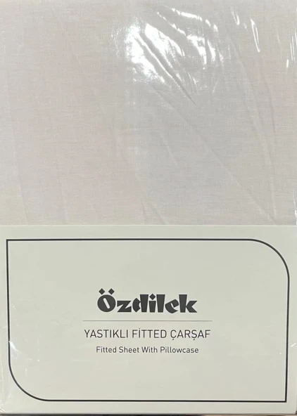 Özdilek Colourist Çift Kişilik Lastikli Çarşaf Takımı 160x200cm Vanilya ürün görseli 1