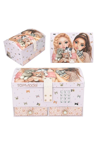Kız Çocuk Mücevher Kutusu - Kilitli - Resim 4