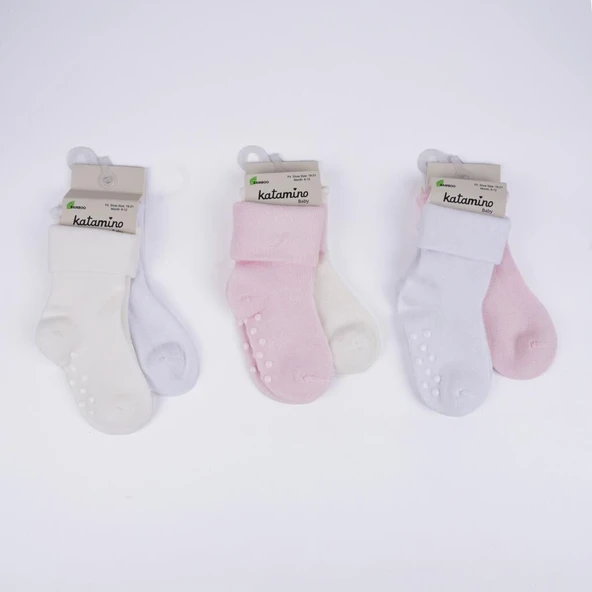 Katamino Monala Abs'li 2'li Kız Modal Bebek Soket K44091 Asorti ürün görseli