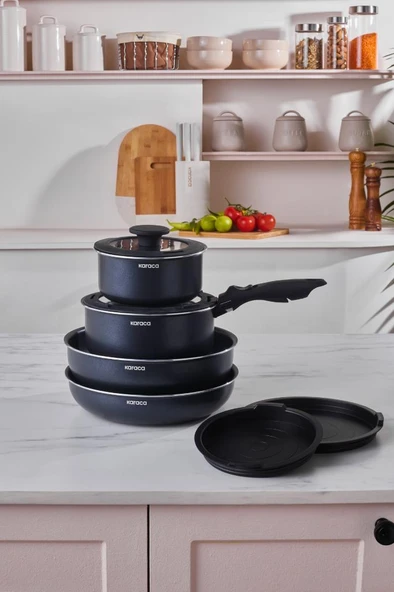 Biodiamond Smart Clip İndüksiyon Tabanlı 9 Parça Tencere Seti