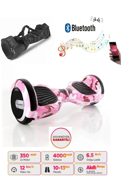 Elektrikli Kaykay Scooter Akıllı Denge Hoverboard + HoverKart + Çanta FULL LEDLİ EXTREM PAKET D05 - Resim 2