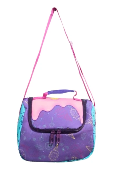 5 bölümlü full astarlı ilkokul çantası+ termoslu beslenme + kalemlik 3 lü set dondurma - Resim 4