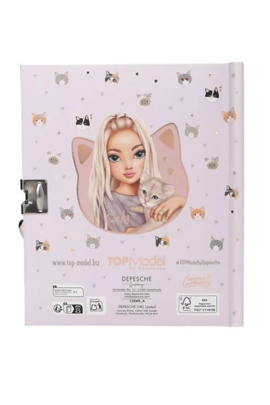 TOPModel KİLİTLİ GÜNLÜK - Resim 5