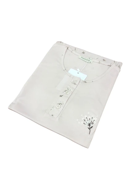 Pijadore Kadın Viskon Uzun Kollu Pijama Takımı 1916 - Resim 2